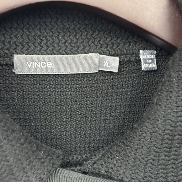 Vince - Black Wool Double-Breasted Sailor Cardigan | XL - Picture 3 of 5